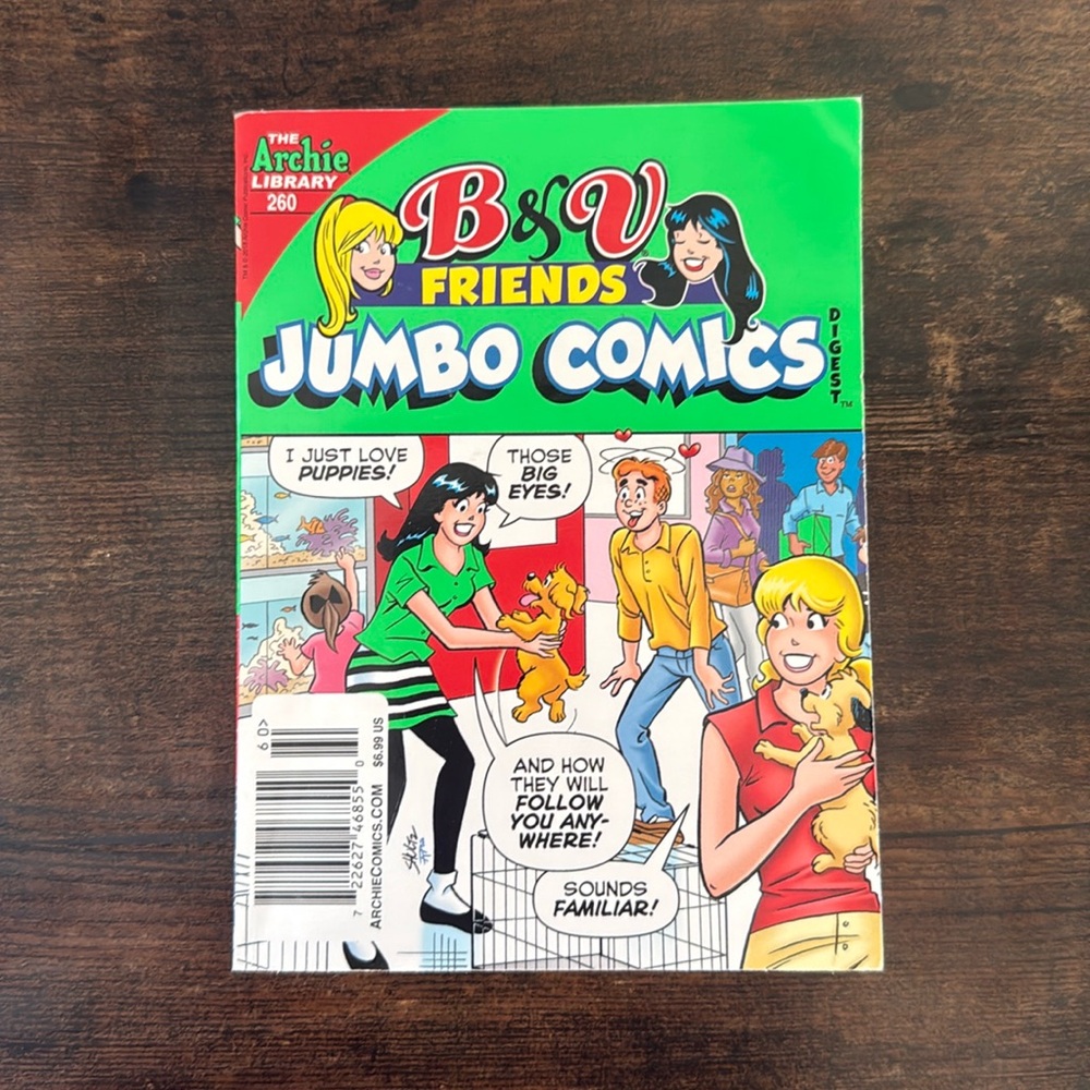 Betty and Veronica B&V Friends Jumbo Comics Digest #260 The Archie Library 2018
